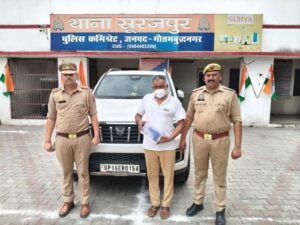 थाना सूरजपुर पुलिस ने अवैध पिस्टल व कारतूस के साथ आरोपी गिरफ्तार, स्कॉर्पियो बरामद